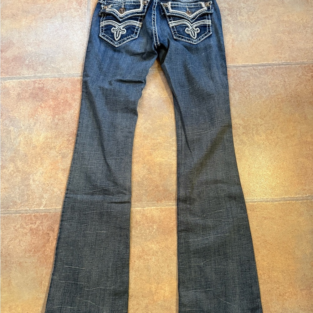 Rock Revival Dark Blue Boot Cut Jeans - Picture 7 of 7